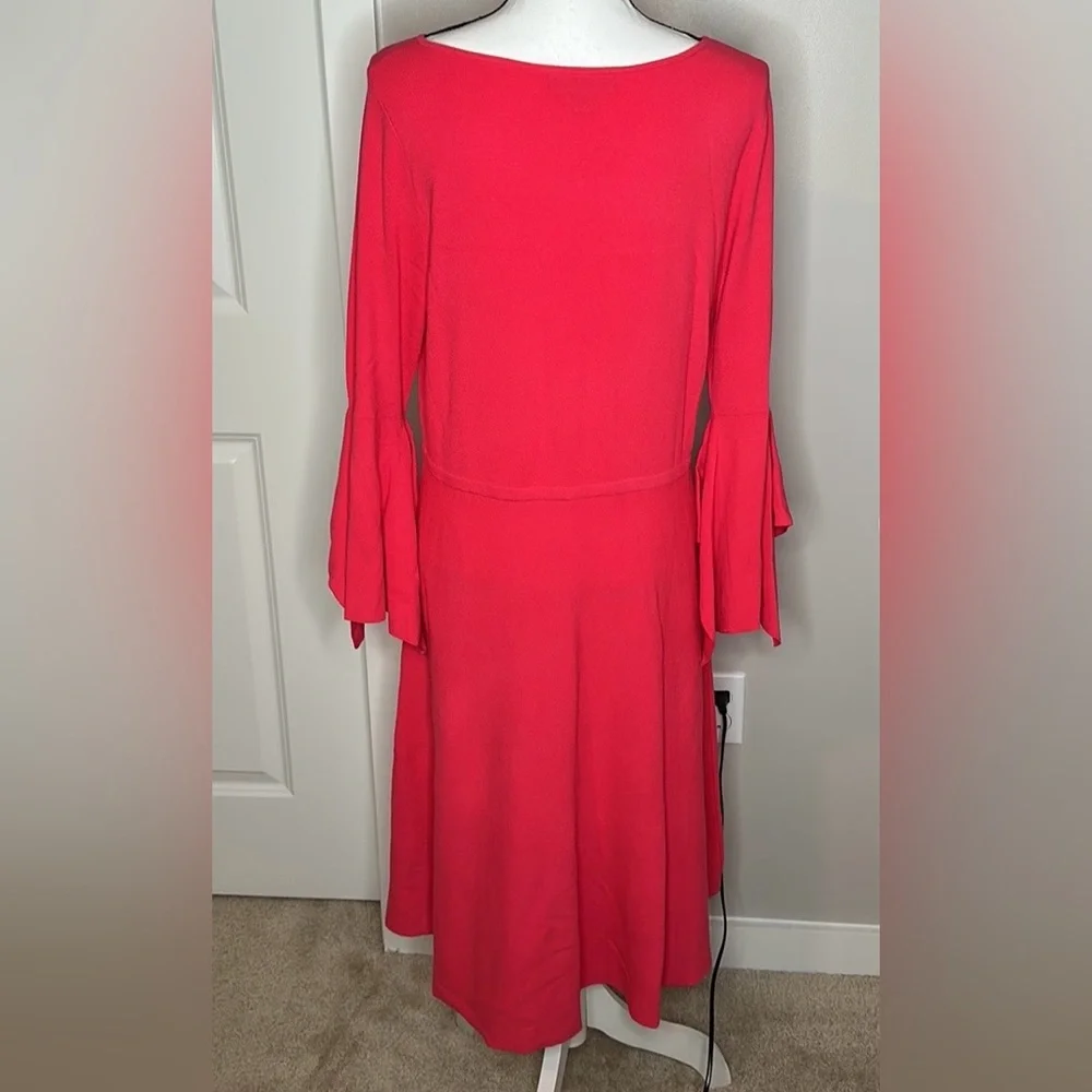 Banana Republic Coral Midi Sweater Dress NWOT - Picture 3 of 9